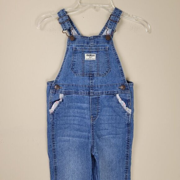 OshKosh B'gosh Blue Denim Overalls Size 3T Cute Casual - Picture 5 of 11